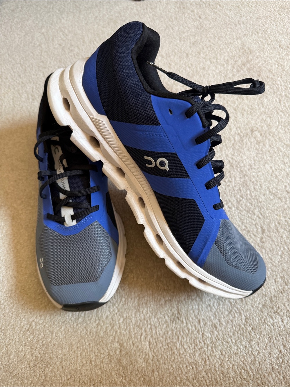 On Cloud-CloudRunner Men's Running Shoes Cloud-inspired Cushioning - Blue/Gray